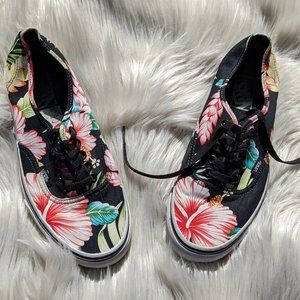Vans Authentic Hawaiian Floral Print Shoes - Size 9.0W/7.5M